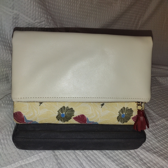 Rachel Pally Anthropologie Reversible Fold over Clutch 10"X12" NWOT - Picture 1 of 8